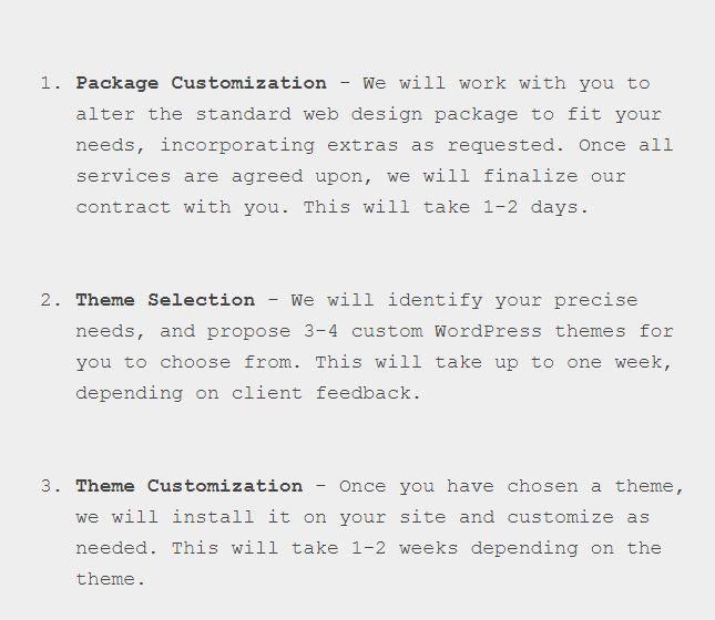 package Customization Theme Selection Theme Customization Services Ground