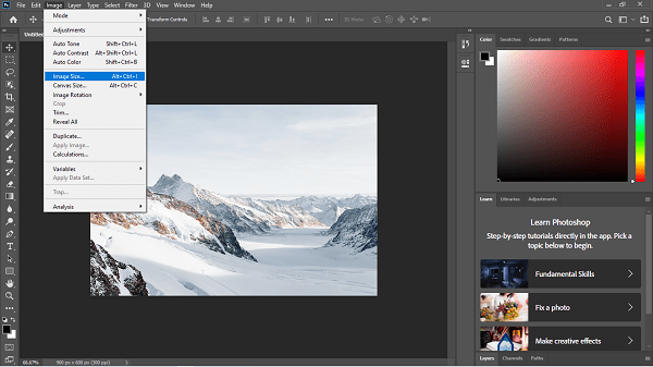 resize image in photoshop services ground