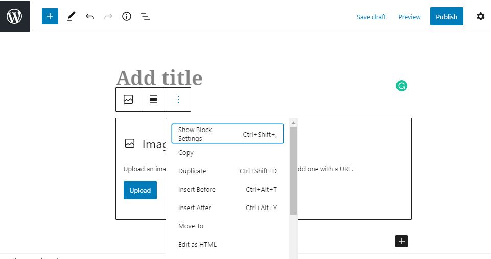 UI Changes in The Block Editor WordPress Services Ground