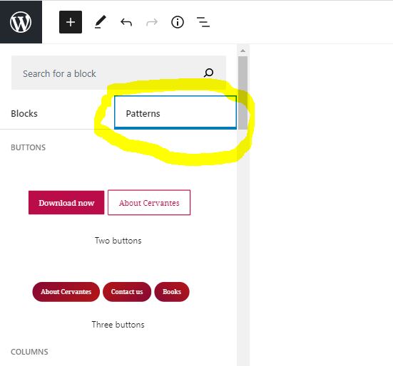Introducing Block Patterns In WordPress 5.5 Services ground