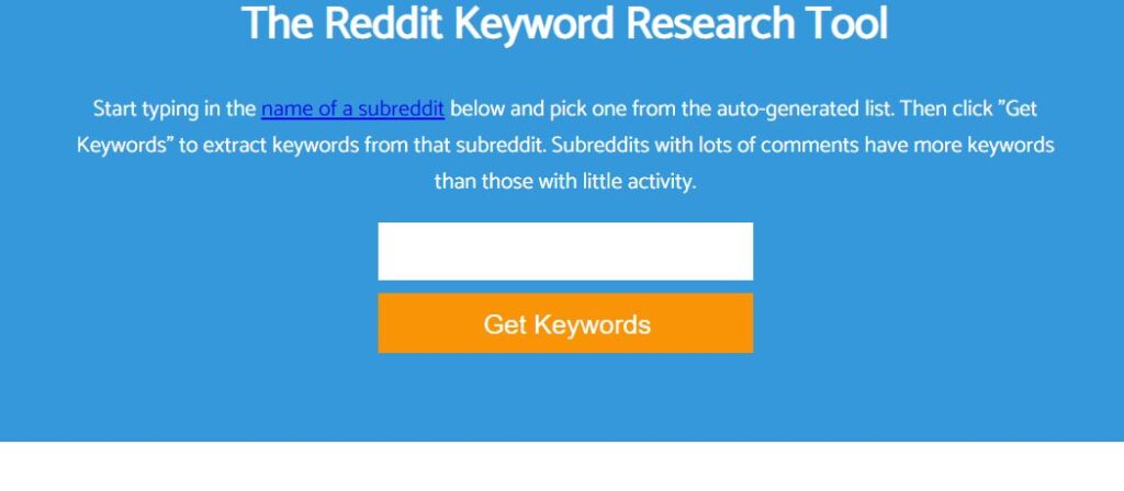 reddit keyword research tool
