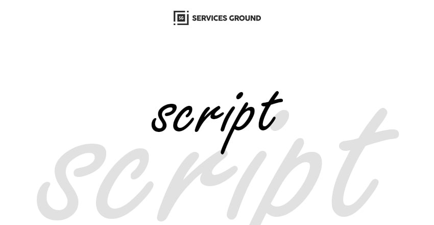 Script font