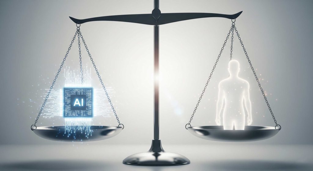 Illustration representing artificial intelligence concepts and evolution in 2025
